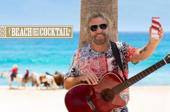 Image of Sammy Hagar holding SBBCO beverage