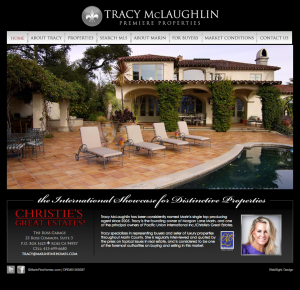 Screenshot of Tracy McLaughlin's website