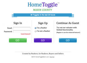 Screenshot of Home Toggle website