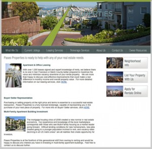 paseo properties homepage screenshot