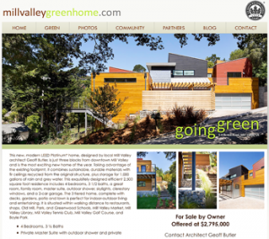 mill valley green home website screenshot