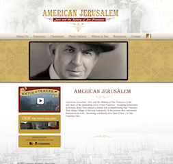 A black and white image of a person in a hat, featured on the American Jerusalem website