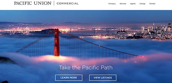 Pacific Union Commercial Brokerage Website Launch 2017