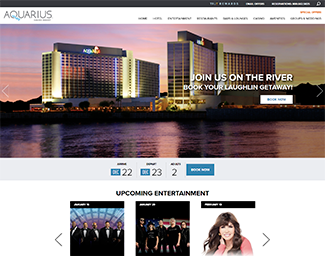 Aquarius Casino Resort website