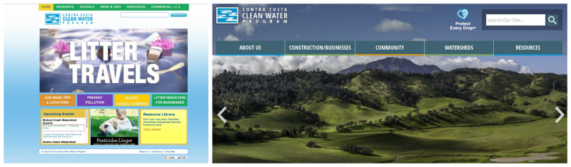 Contra Costa Clean Water Programs website re-design