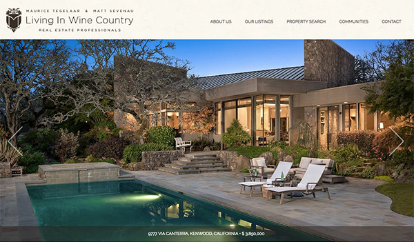 living in wine country homepage