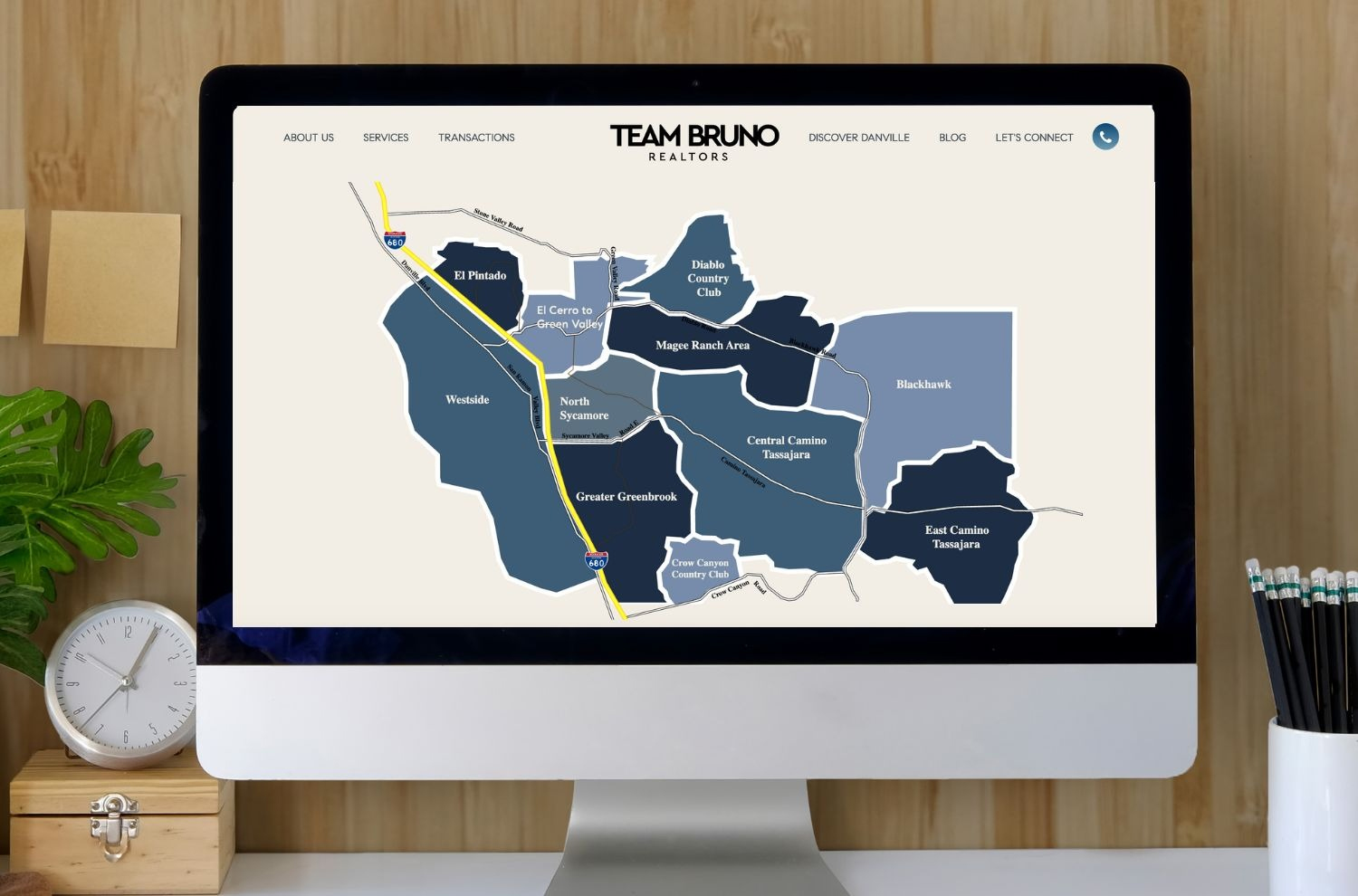 Team Bruno Realtors custom map