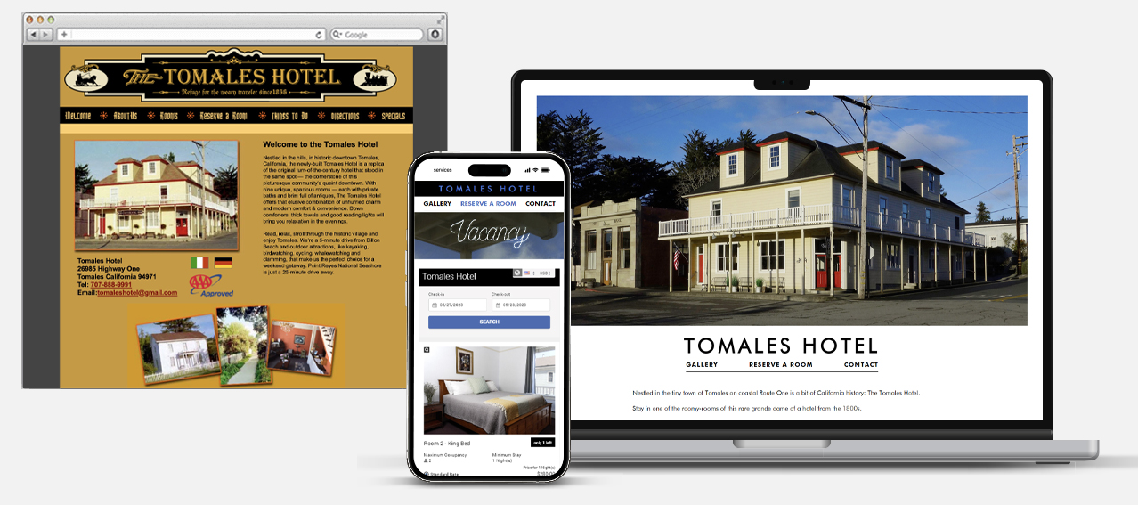 tomales hotel before and after