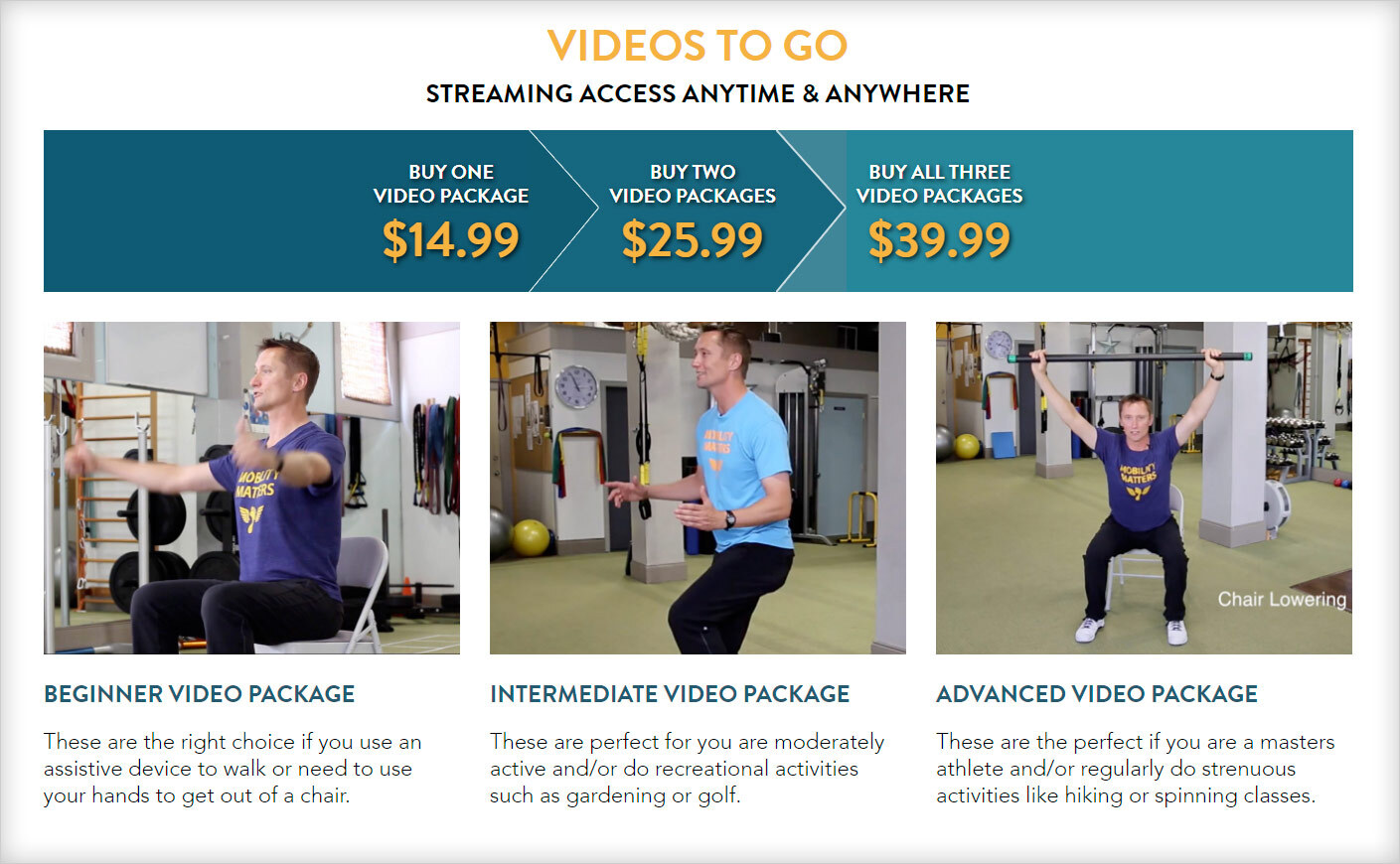 Image of mobility matters video package page
