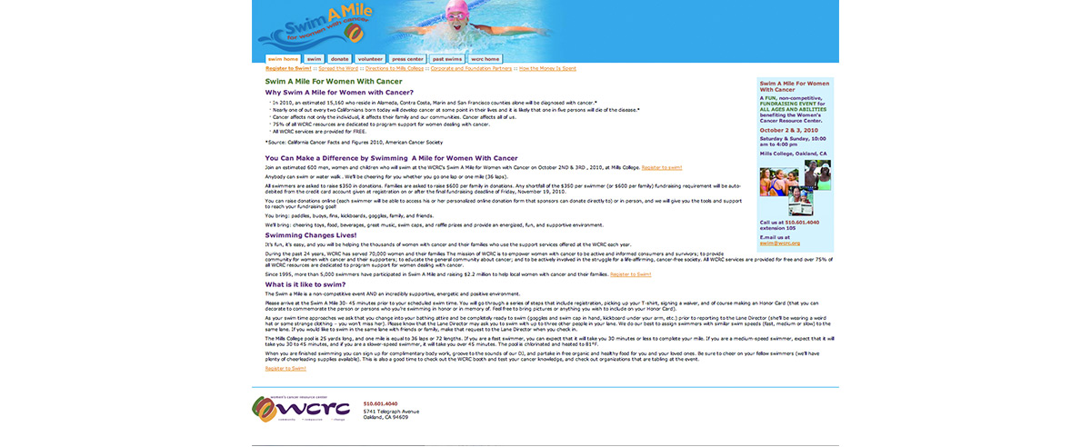 Image for post about WebSight Design Swims a Mile to Fight Cancer