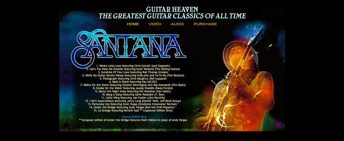 Image for post about WebSight Design in Guitar Heaven with Santana