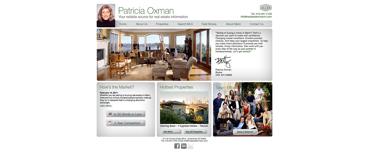 Image for post about WebSight Design Launches Professional Site for Marin Realtor