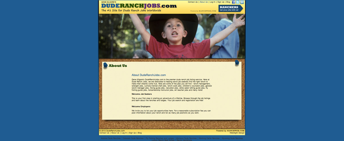 Image for post about Newly Designed Dude Ranch Job Site Launched!