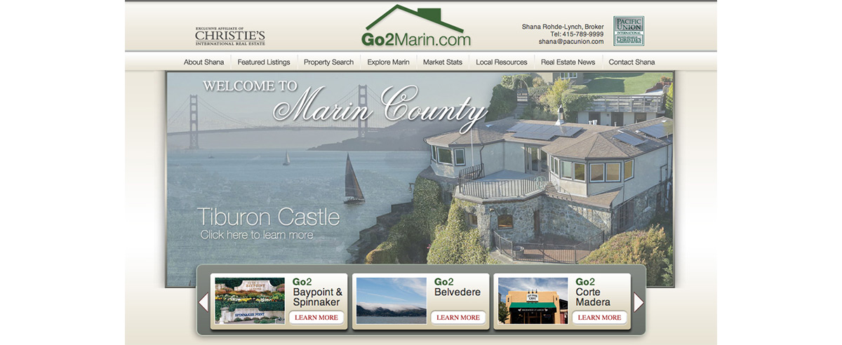 Image for post about Go2Marin.com: A One-Stop site for all Marin County Real Estate Needs