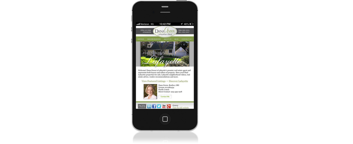 Image for post about Optimized for Mobile: Dana Green & Cherry Hill Bed & Breakfast