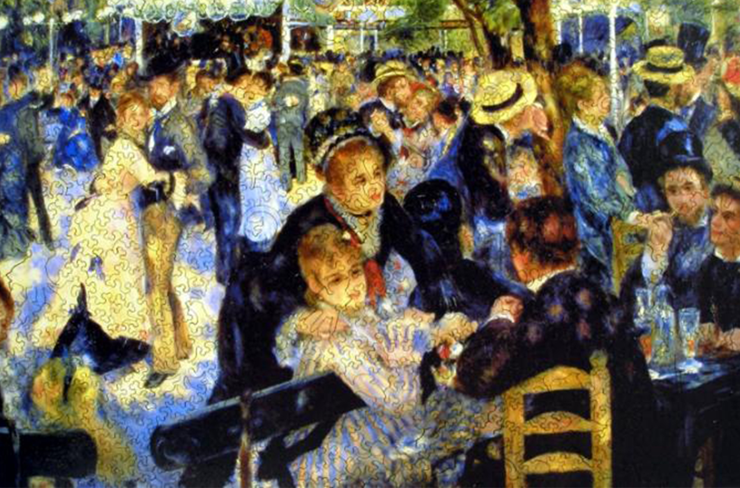 Puzzle of two people at a dance with couples dancing in the background
