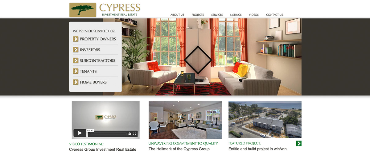 Image for post about Cypress Group Real Estate Site Launch