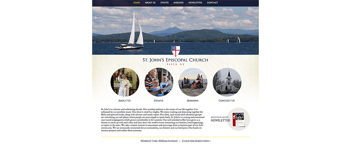 Image for post about St. John's Episcopal Church Website Launch