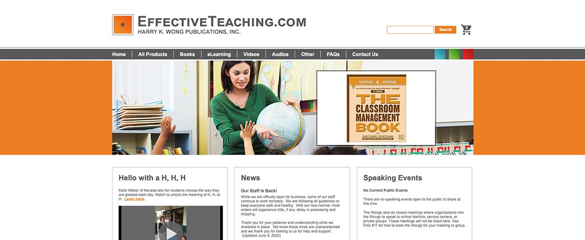 Image for post about WSD Launches New Websites For Harry Wong, Effective Teaching, and Iwong