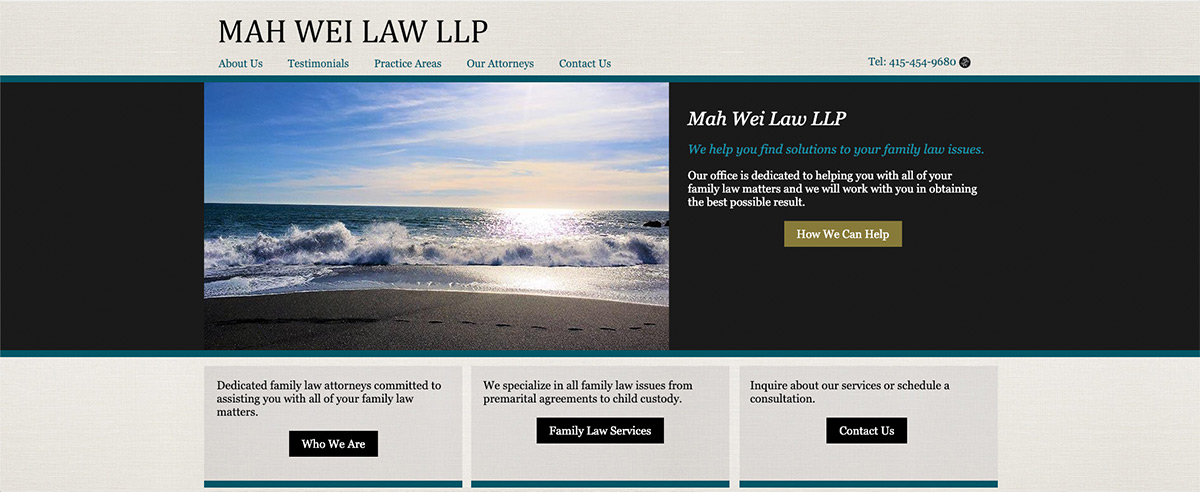 Image for post about Law Offices of Sharon F. Mah: Website Launch