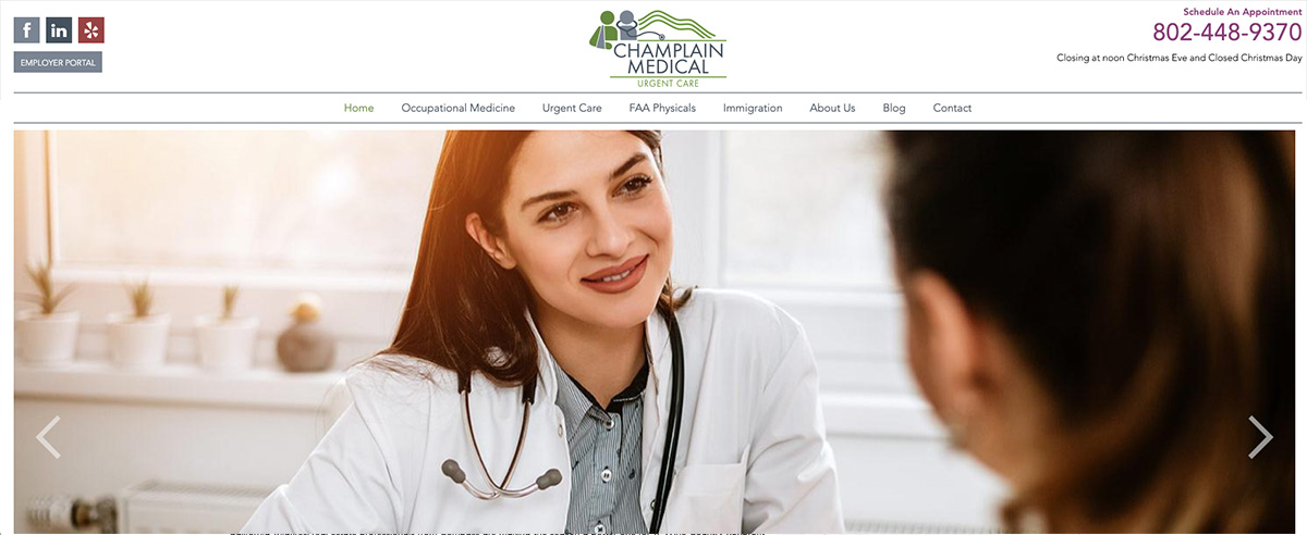 Image for post about Featured Client: Champlain Medical Urgent Care - Dr. Josh Schwartzberg