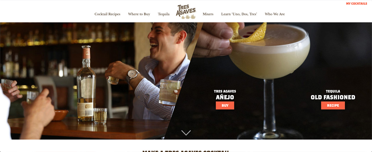 Image for post about Tres Agaves: Website Redesign
