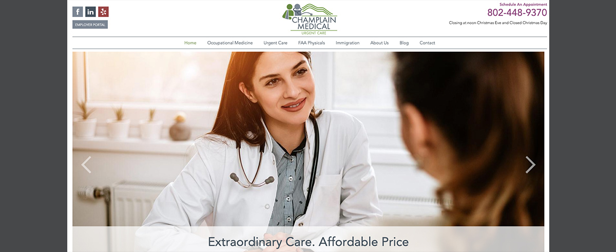 Image for post about Champlain Medical: A Smart New Online Presence for Burlington Facility