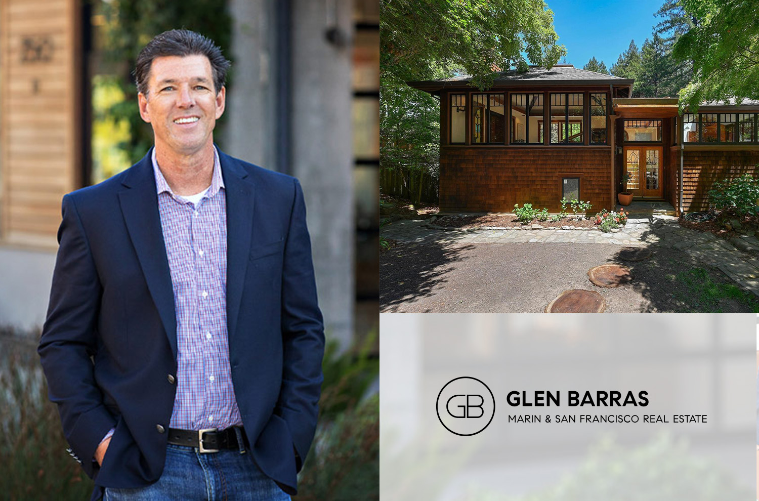 Image collage of Marin County agent, Glen Barras