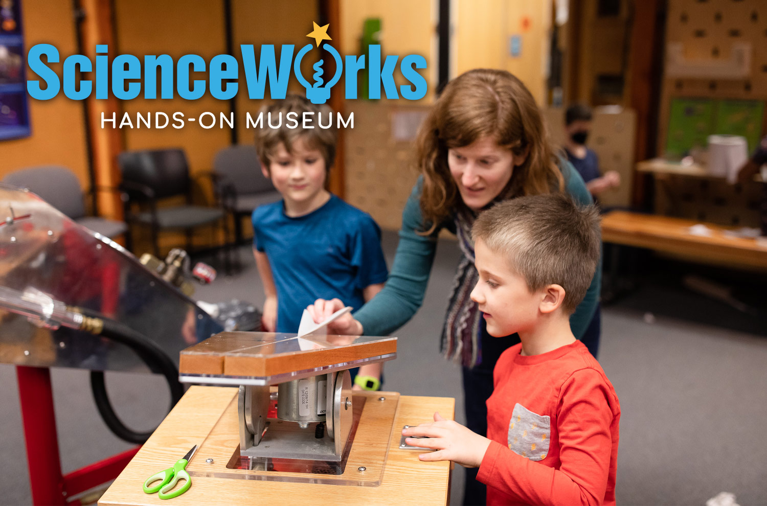 Image of Woman and children at ScienceWorks museum