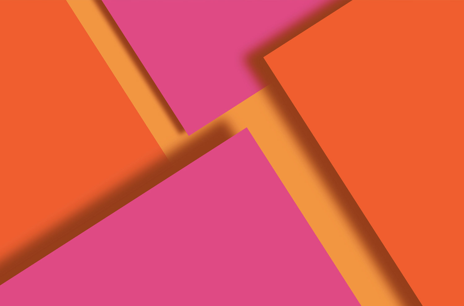Orange and pink shapes